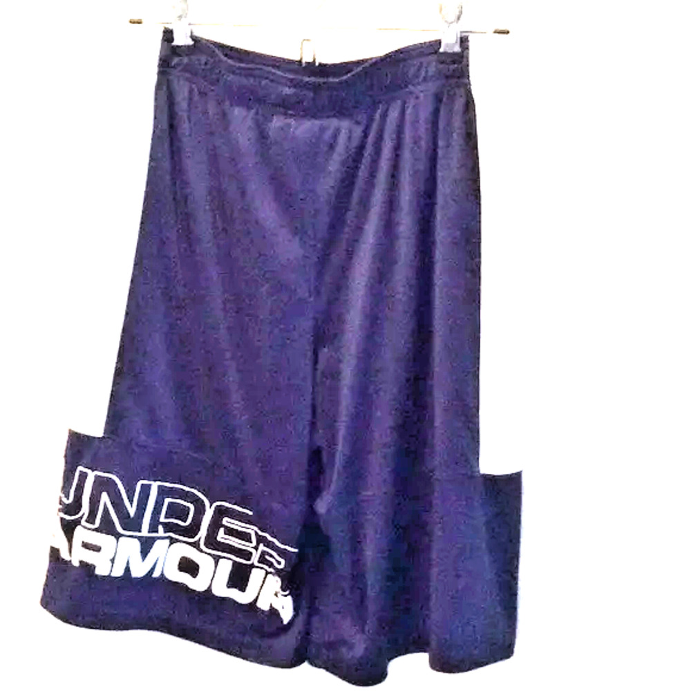UNDER ARMOUR BOYS ATHLETIC SHORTS Navy Blue Sz 14-16
